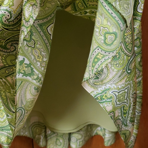 Silk Paisley Print Skirt - Picture 4 of 6